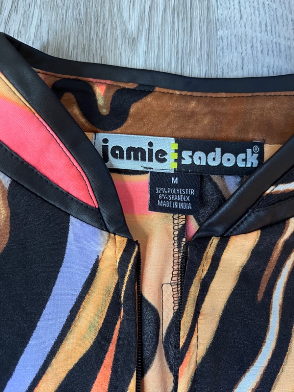 JAMIE SADOCK Stretch Athletic Casual Golf Dress Pocket Medium EUC⛳️ abstract - Picture 4 of 9